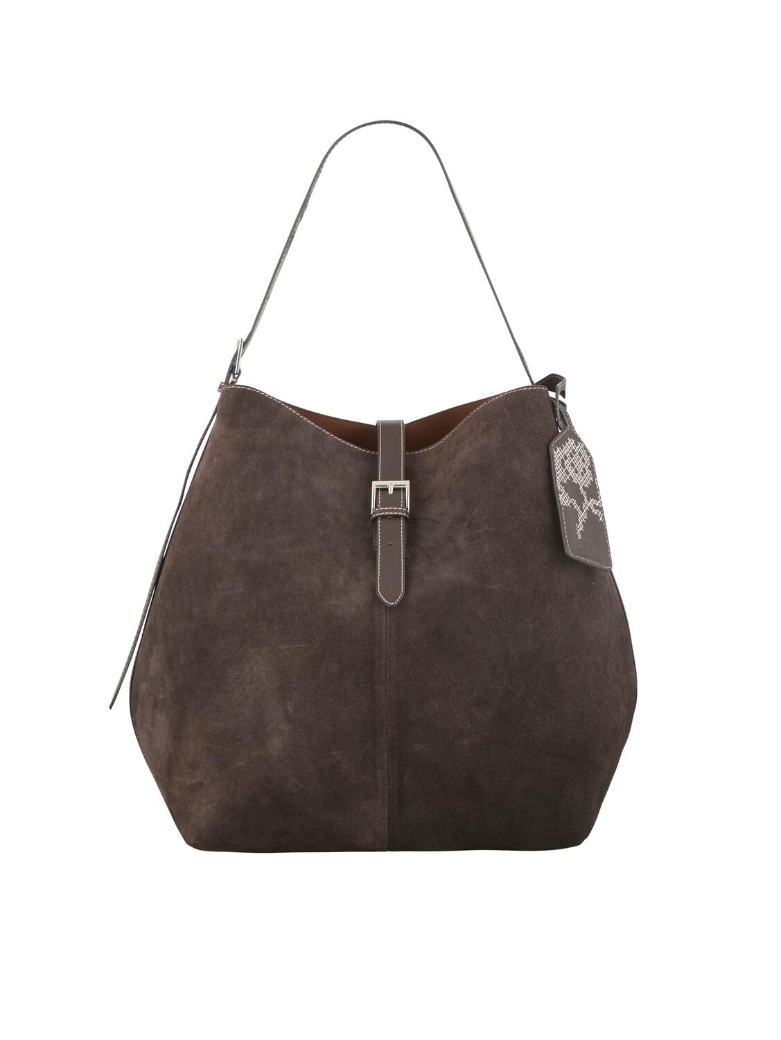 Suede Leah taske - Chocolate Torte